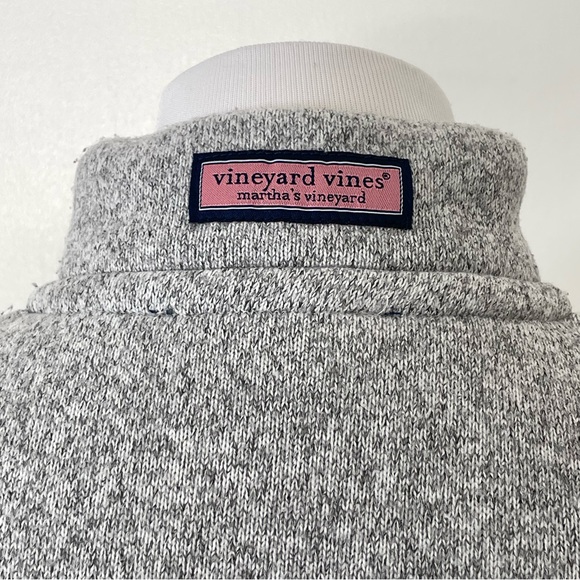 Vineyard Vines Women’s Fleece Quarter Zip Gray Size Large - Picture 13 of 16